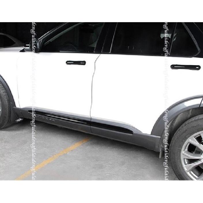 8x For Ford Explorer -2025 Gloss Black Car Door Handle+Door Bowl Trim Cover