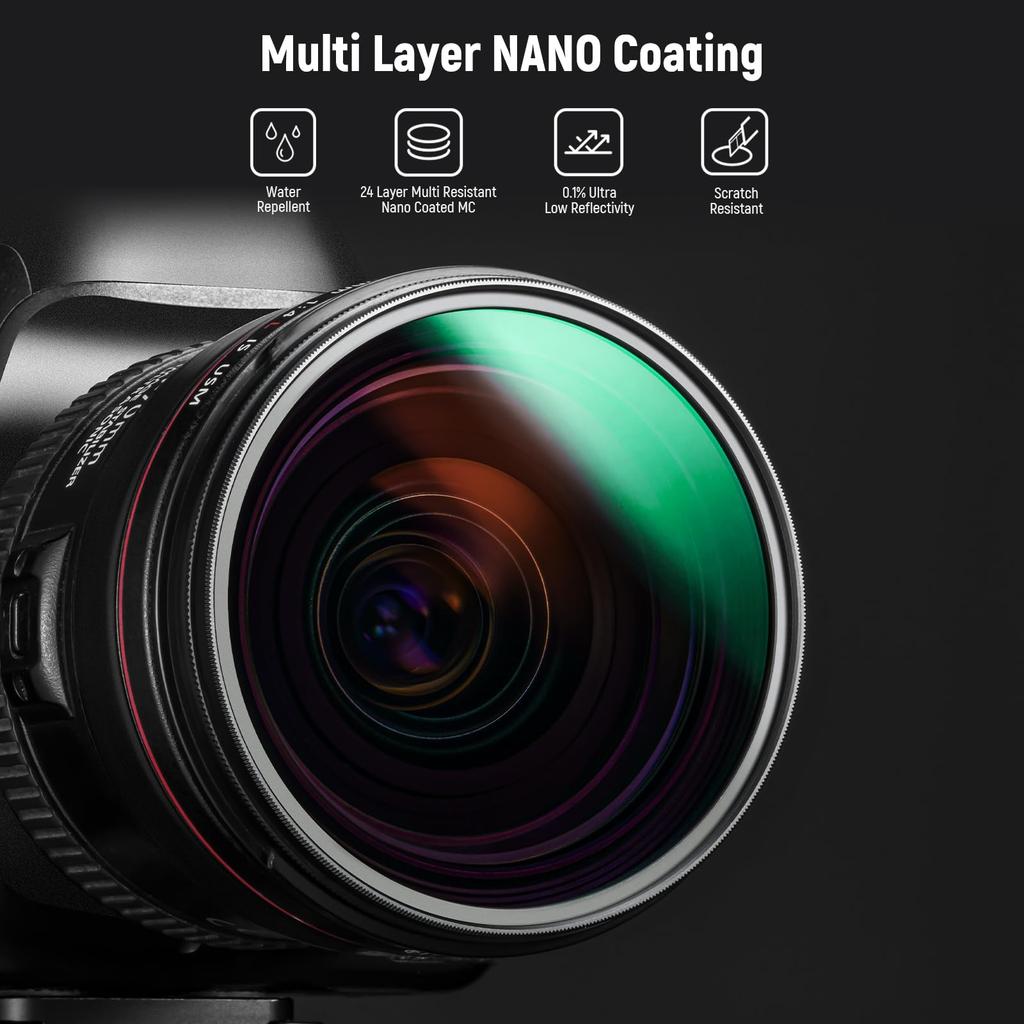 NEEWER 95mm Polarizing Filter Resistant Nano Coating MC CPL Circular Polarizing Filter HD Optical Glass Ultra Thin Lens Filter Reflection Reduction