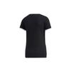 (WMNS) adidas neo Yellow Crossover Sports Short Sleeve Black Women's GL7212