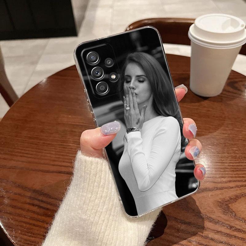 Лана Дель Рей Сексуальная Модель Для Чехла Samsung Galaxy A55 A54 A52 A53 5G A15 A14 A13 A23 A51 A34 A35 A33 A32 A72 A71 Прозрачный Чехол для Телефона