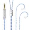 QDC Cable Earphone Earphone Cable QDC 5N Single Crystal Copper Silver Plating 16 Core Braided Structure Replacement Cable Audio Compatible with [KBEAR