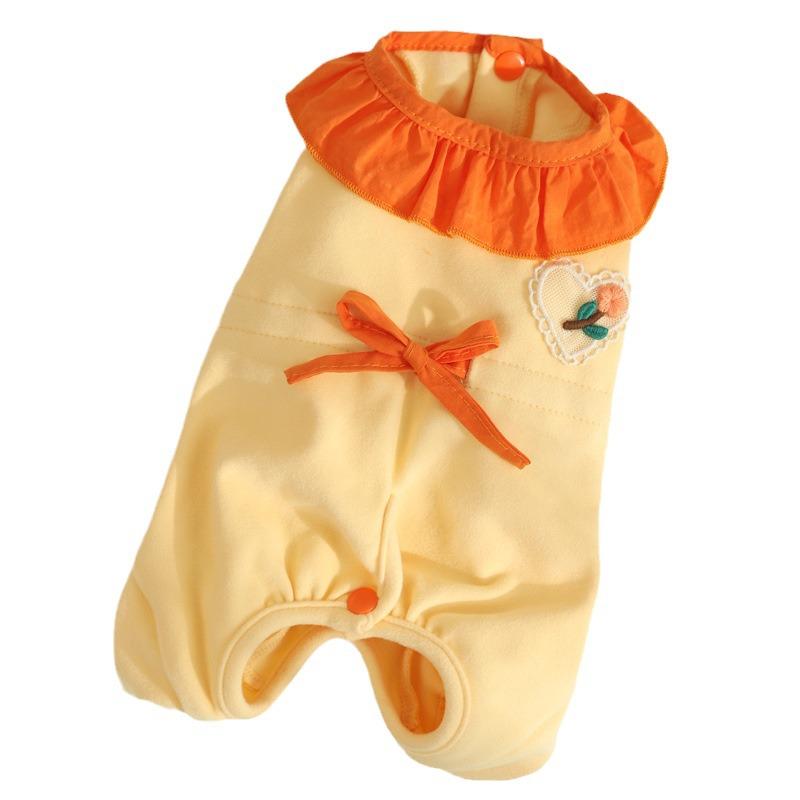 Зимняя теплая пижама для четвероногих собак мелких пород - померанский шпиц, тедди, бишон