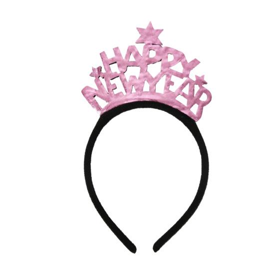Yousheng Elastic Hair Hoop Men Women New Year Theme Headband HAPPY NEW YEAR Decoration Versatile Hair Accessory