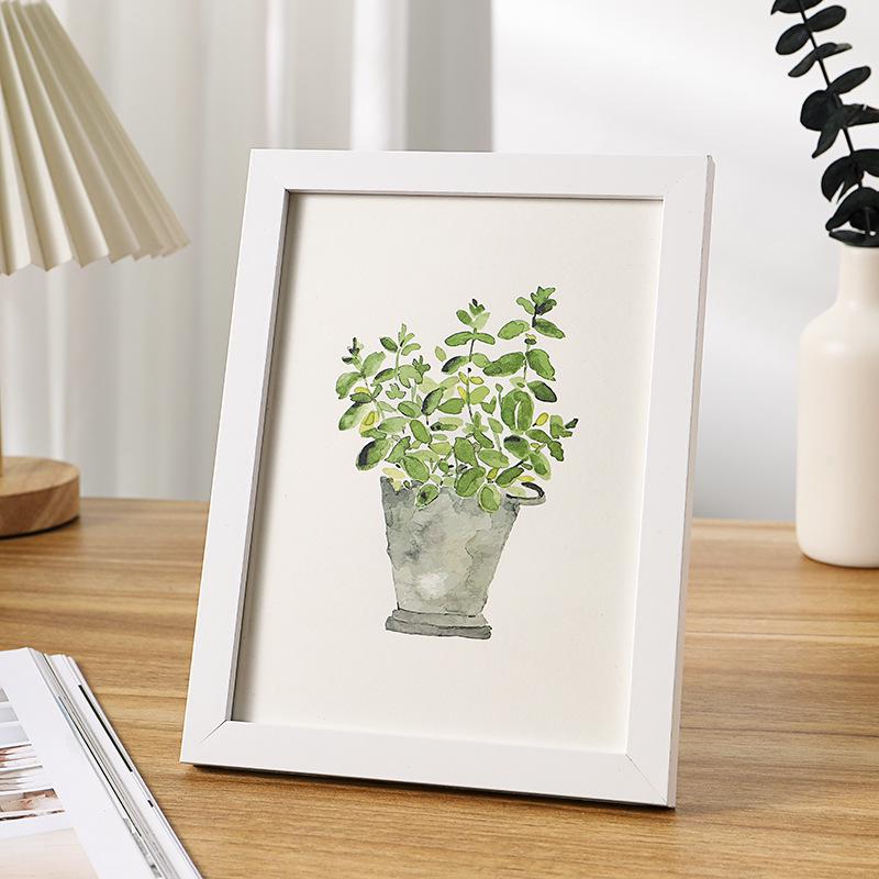 Простая деревянная подставка для фоторамки для отпечатков размером 5-10 дюймов, формата А4, настенное креативное украшение для фотографий