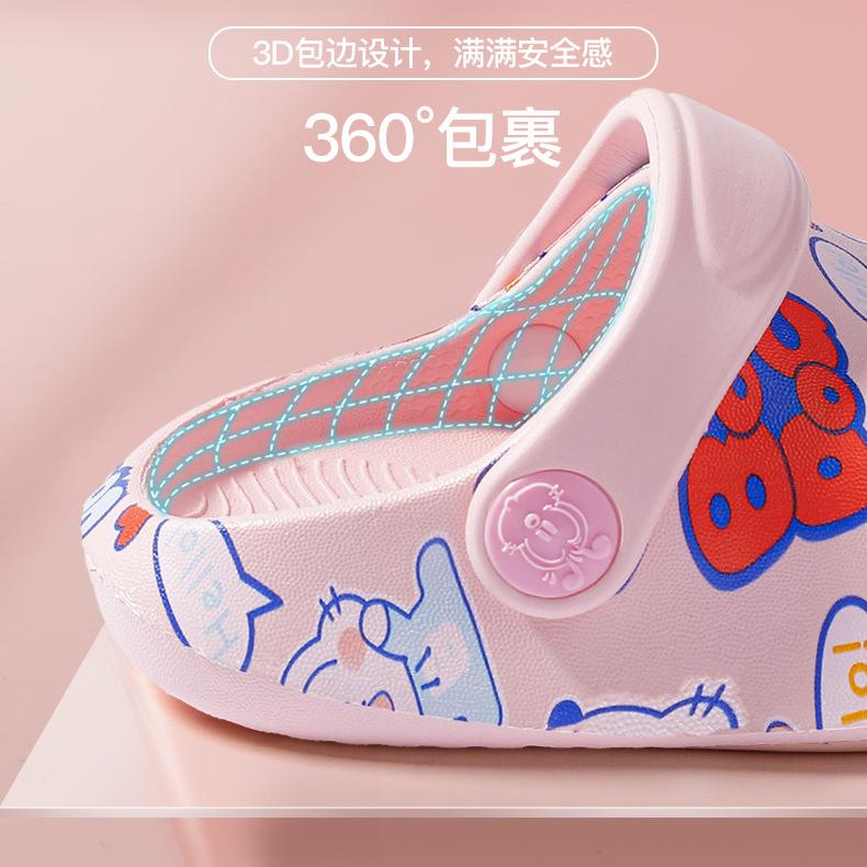 Детские тапочки, садовая обувь для мальчиков и девочек, легко надевать и снимать, пляжная обувь, сандалии с героями мультфильмов