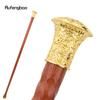 Золотисто-красная круглая деревянная традиционная модная палка, декоративная косплейная вечеринка, деревянная трость для ходьбы, палочка для Хэллоуина, посох 96 см