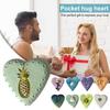 Pocket Hug Heart Heartwarming Resin Mini Heart Ornament Anxiety Relief Hug Heart