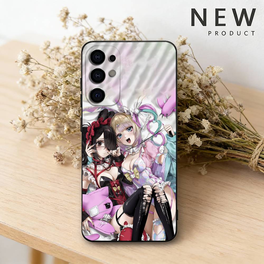 Нуждающаяся G-Girl Аниме Передозировка Чехол для Телефона для Samsung S26,25,24,23,22,21,20,30,Ultra,Plus,Fe,Lite Черный Корпус