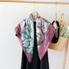 Spring and Summer  Small Silk Scarf for Women  Versatile Imitation Silk Scarf for Women  Fashionable High-end Thin Scarf for Women