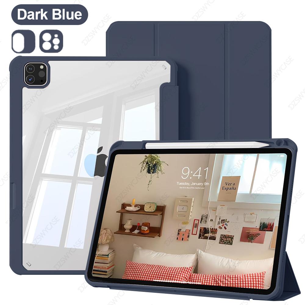 Чехол для iPad Air 13 дюймов M3 2025 и M2 2024, iPad Pro 12.9"(Выпущено в 2022-2018 гг.) Тонкий умный защитный чехол, Автопробуждение/Сон