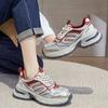 Женские кроссовки на платформе, весна-лето, новый дизайн, ретро серебристые, увеличивающие рост, спортивные, универсальные, повседневные