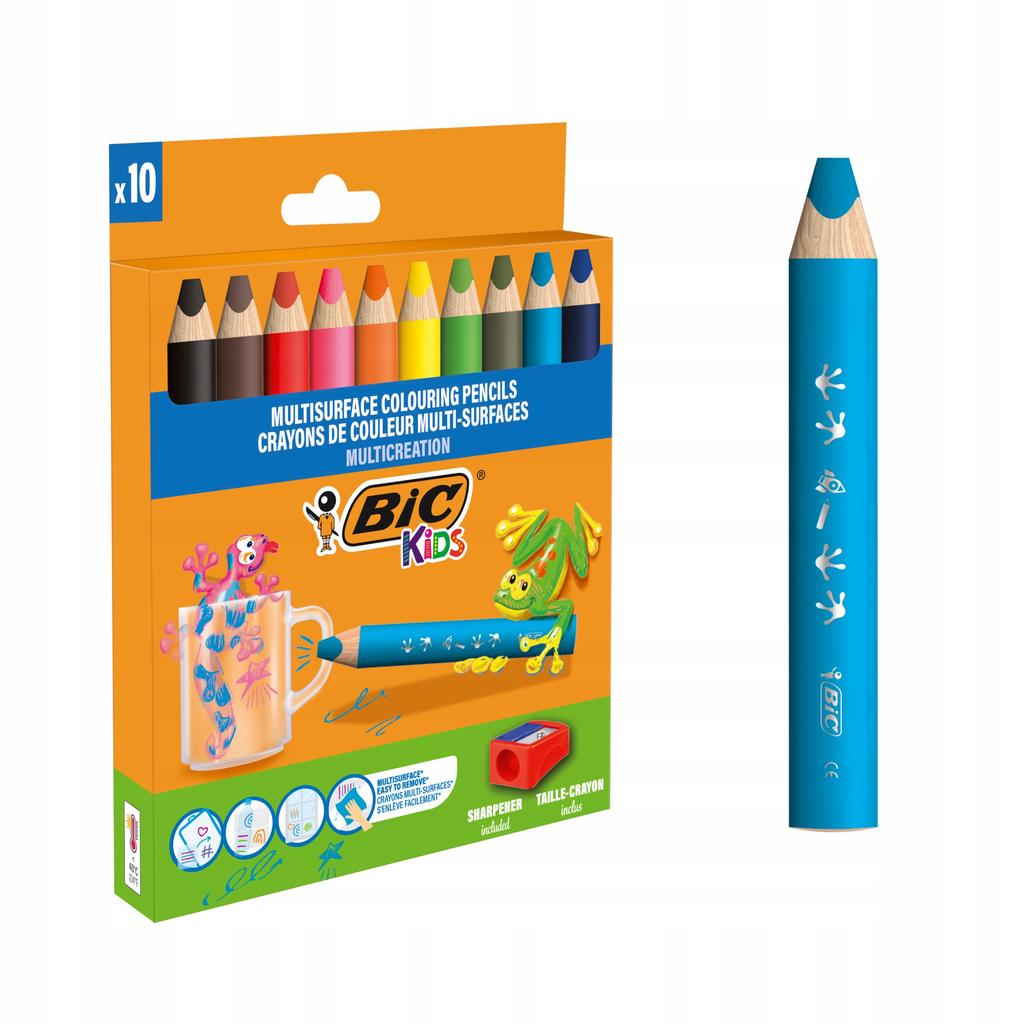 Set of multi-color pencils CW10 + tempera 8370