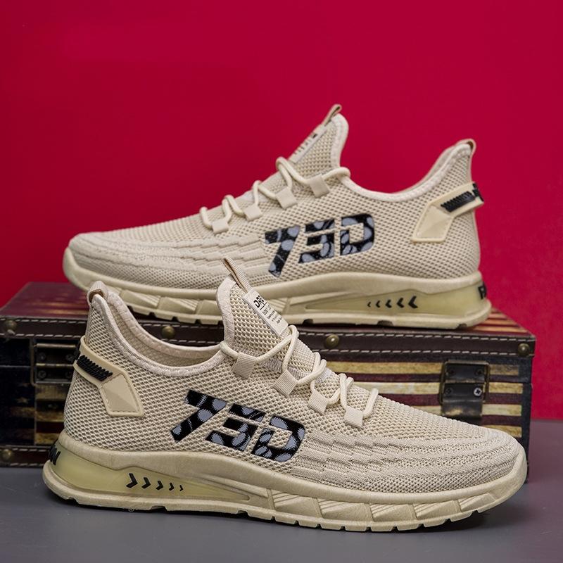 Мужская обувь Легкая спортивная мужская модная обувь Осенняя сетчатая дышащая модная обувь