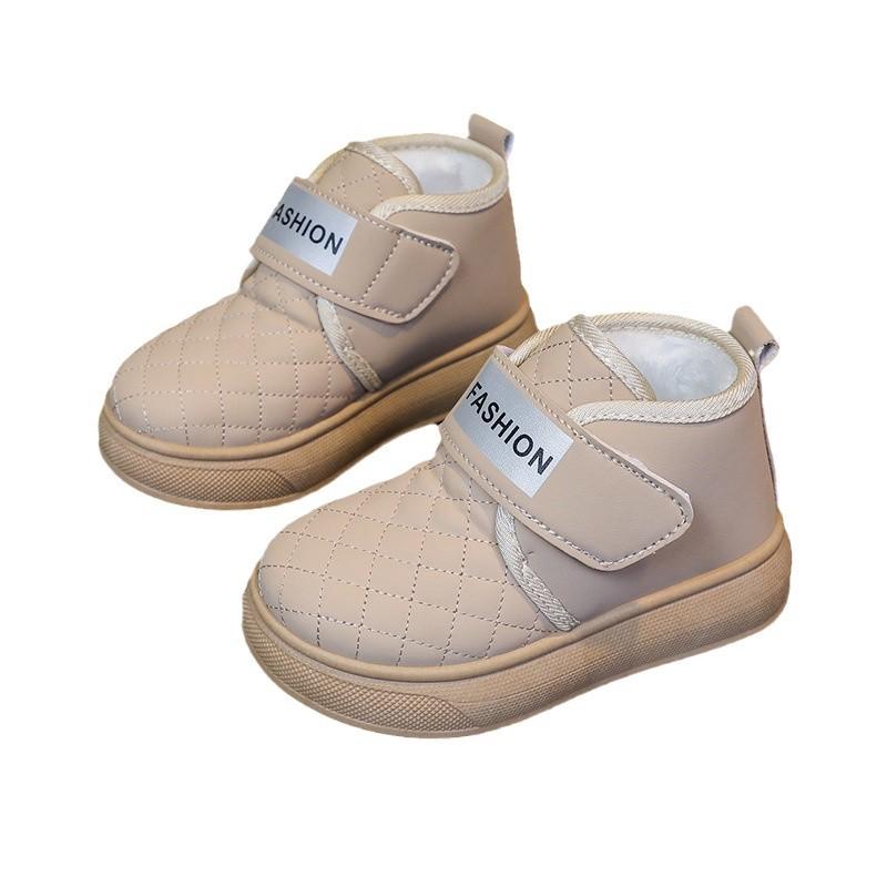 Модные Детские Снежные Ботинки Первые Шаги на Весну 2025 Мягкая Подошва Детские Кроссовки Мальчики Девочки Повседневные Ботинки для Маленького Ребенка