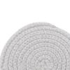 Cup Mat Pad Round Woven Cotton Thread Handmade 4.3in Insulation Thick Versatile Drink Coaster for
