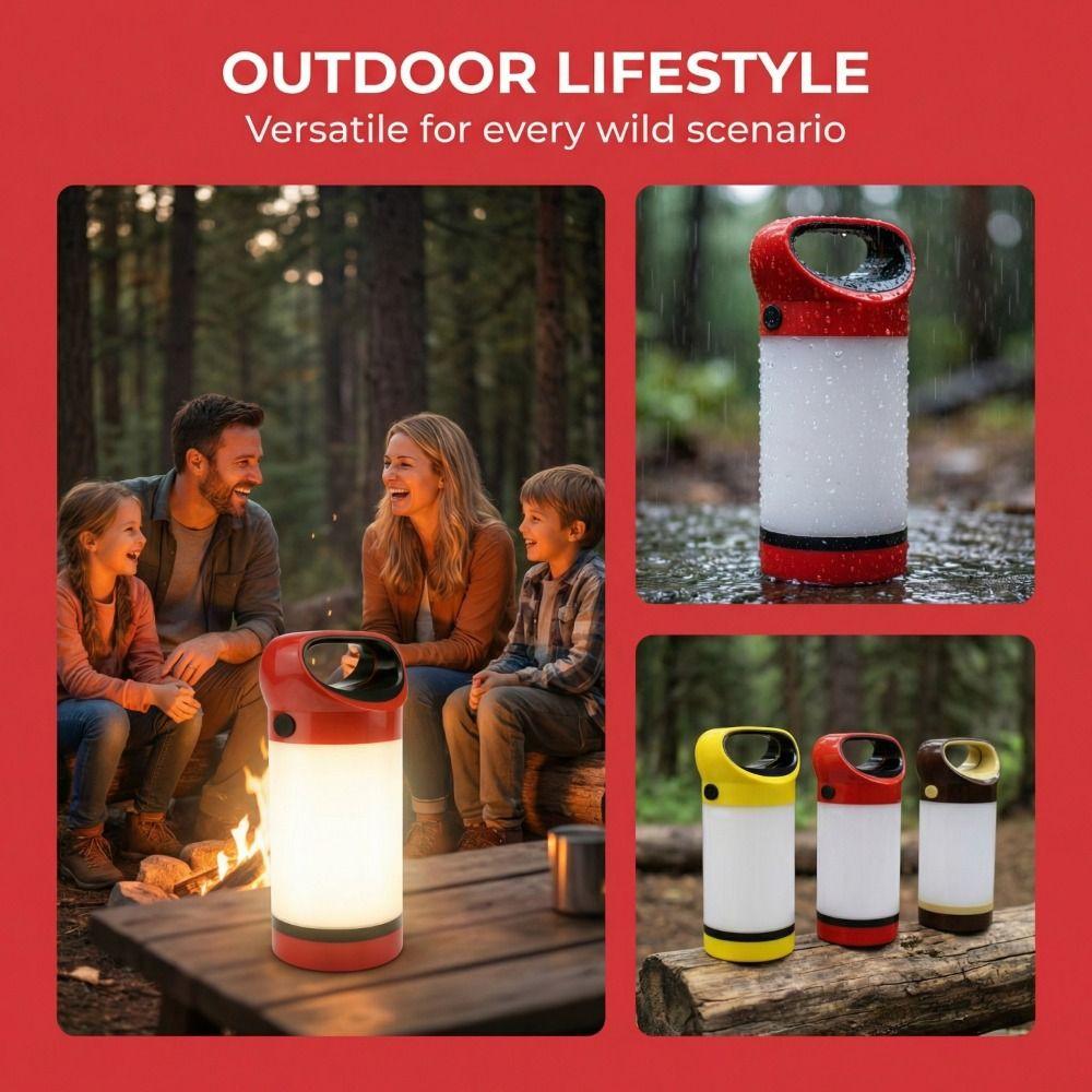 LED Lighting Outdoor Tent Lamp Portable Design Household Use LED Lantern Hanging Function Power Outage Lighting Camping Lamp