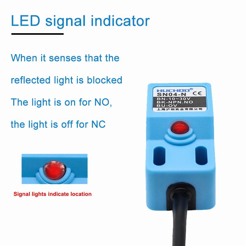 Бесконтактный переключатель металлический предел SN04 датчик квадратный водонепроницаемый NPN PNP NO NC DC три провода 10-30 В AC два провода 90-250 В