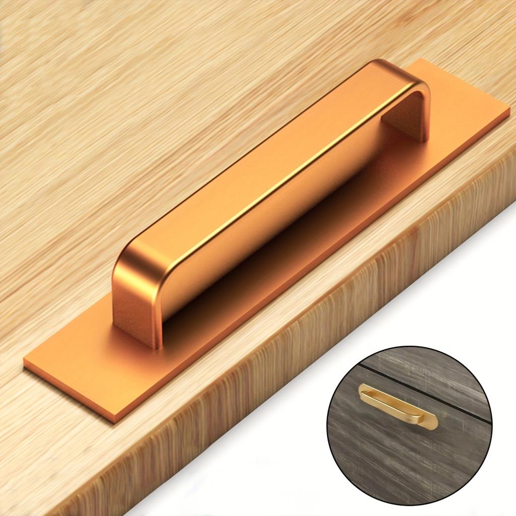 Самоклеящиеся ручки для шкафа - Нержавеющая сталь Без сверления Легкая установка Ручки для дверцы шкафа Окна