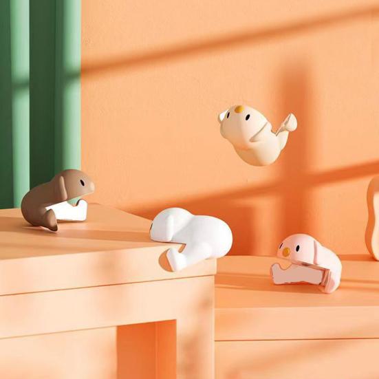 4 шт., угловая защита для мебели для щенков, защита от столкновений, детский мягкий силиконовый самоклеящийся столик, прямоугольный