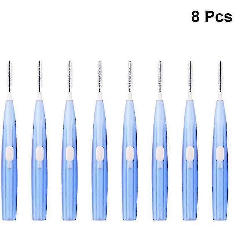 Interdental Tootpicks Retractable Tooth Flossing Cleaners Dental Floss Brush