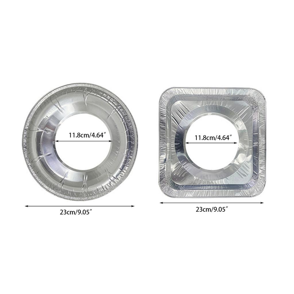 Stove Top Covers Aluminum Foil Liners Square/Round Stove Burner Covers Range Protectors for Kitchen Gas Range Top