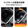 TVETE Car Coasters, Non-Slip Car Cup Holder Coasters [Pack of 2], 70mm Round, Cute Paw Print Design, PVC, Heat-Resistant, Anti-Vibration, Silicone,