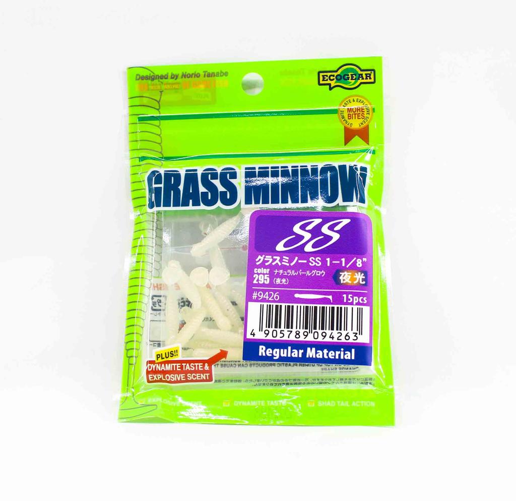Sale Ecogear Soft Lure Grass Minnow SS 1-1/8 Inch 15 Piece Per Pack 295 (4263)