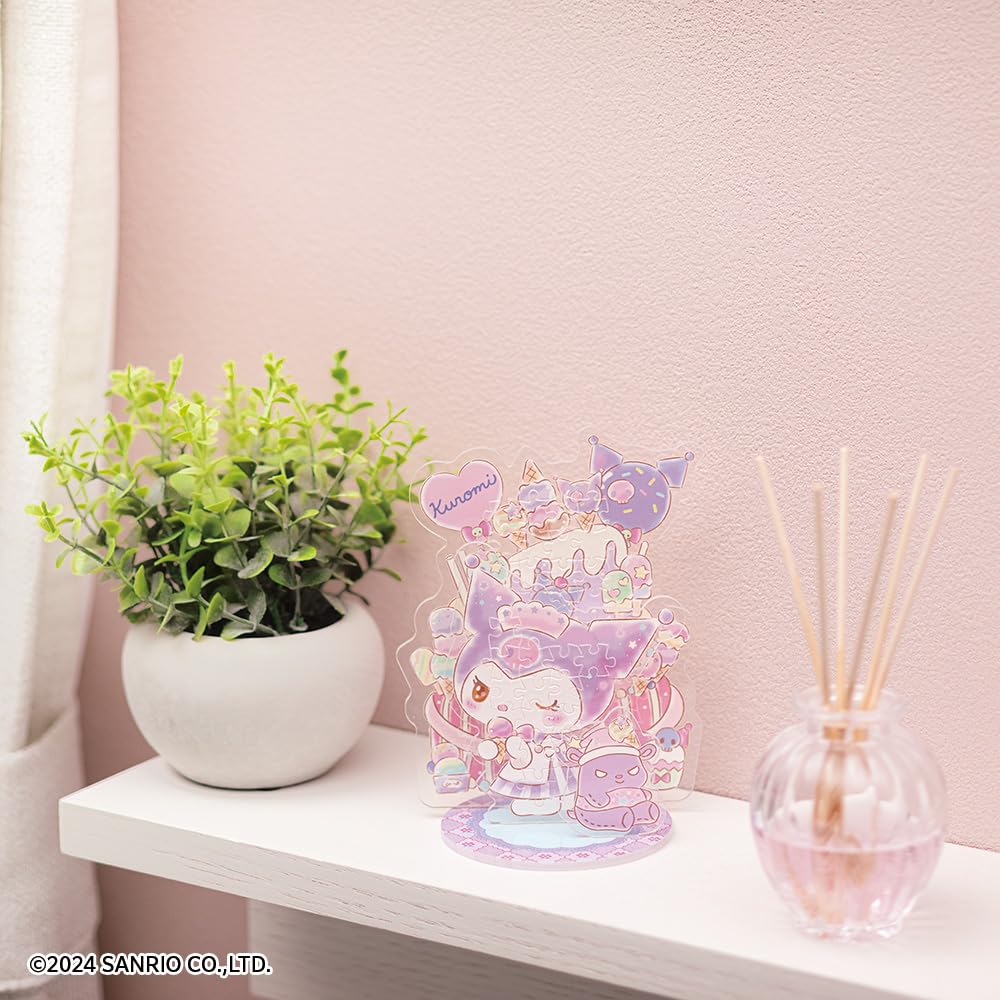 Beverly [Jigsaw Puzzle x Acrylic Stand] Acrylic Stand Pop Kuromi [New Puzzle to Assemble and Display] [No Glue Required] 57 Pieces SP-001