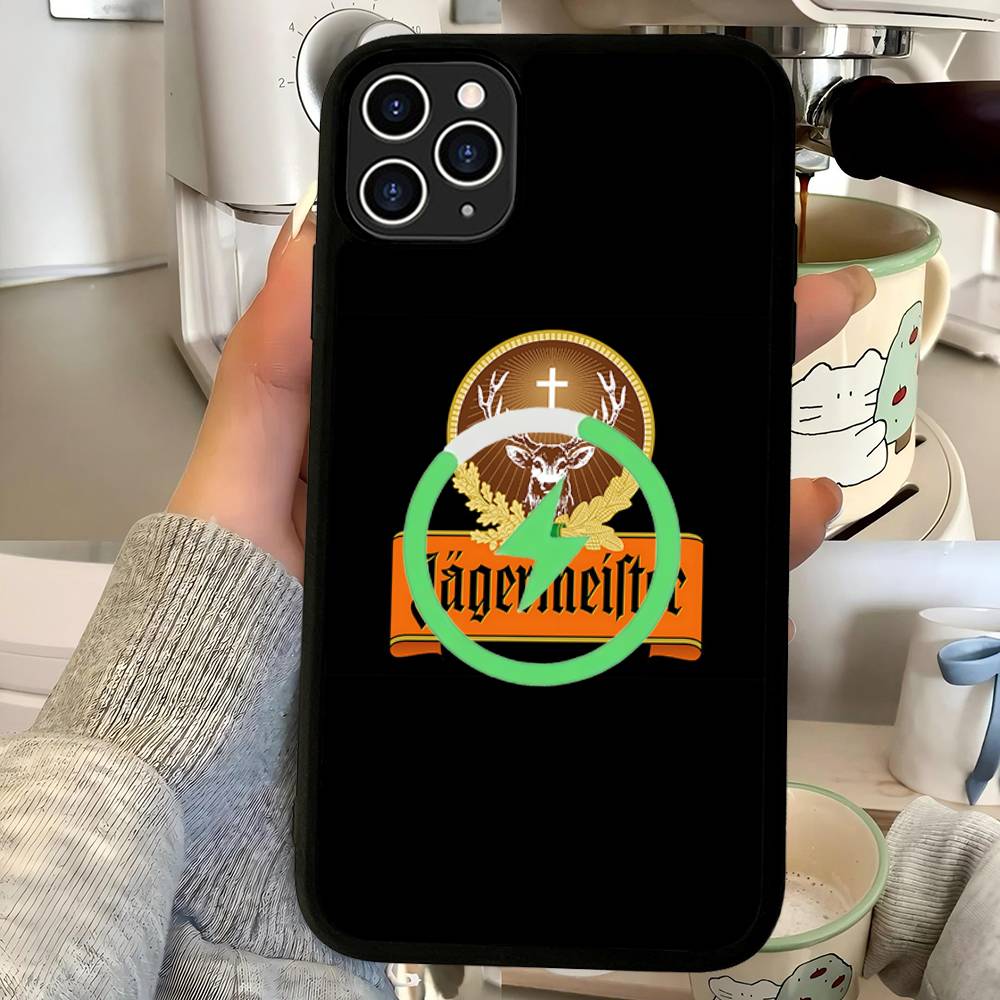 Чехол для телефона с магнитной беспроводной зарядкой и логотипом J-Jagermeister для IPhone 17 16 15 14 13 12 11 Pro Max Plus Mag