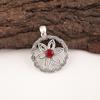 Red Garnet Jewelry, 925 Solid Sterling Silver Pendant, Handmade Gemstone Jewelry Pendant For Memorial Day