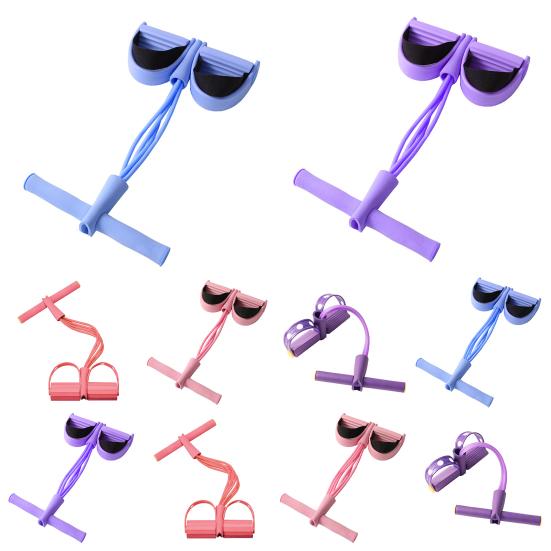 Многофункциональный 4/6-трубный педальный эспандер, эластичная лента сопротивления с ручкой, эластичная веревка для йоги и упражнений на пресс, мужской/женский педальный тренажер, оборудование для тренировок