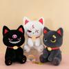 Cute Dark Pirate Cat Plush Toy Cozy Stuffed Animal Pillow For Relaxation And Sleep