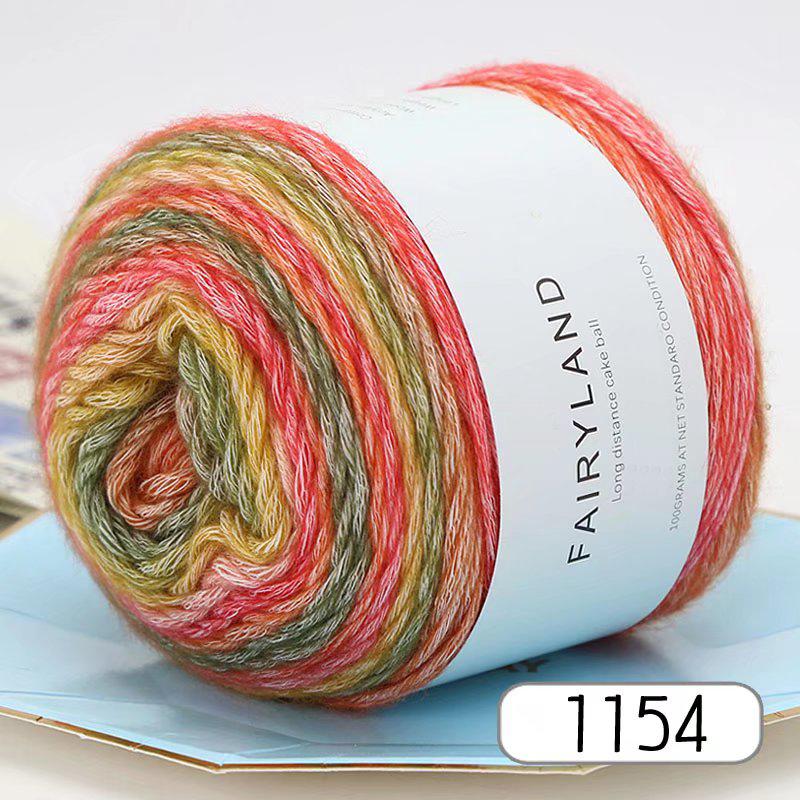 1pc 100g Gradient Rainbow Yarn, Suitable for DIY Crochet and Knitted Warm Sweaters, Scarves, Hats, Shawls, Etc