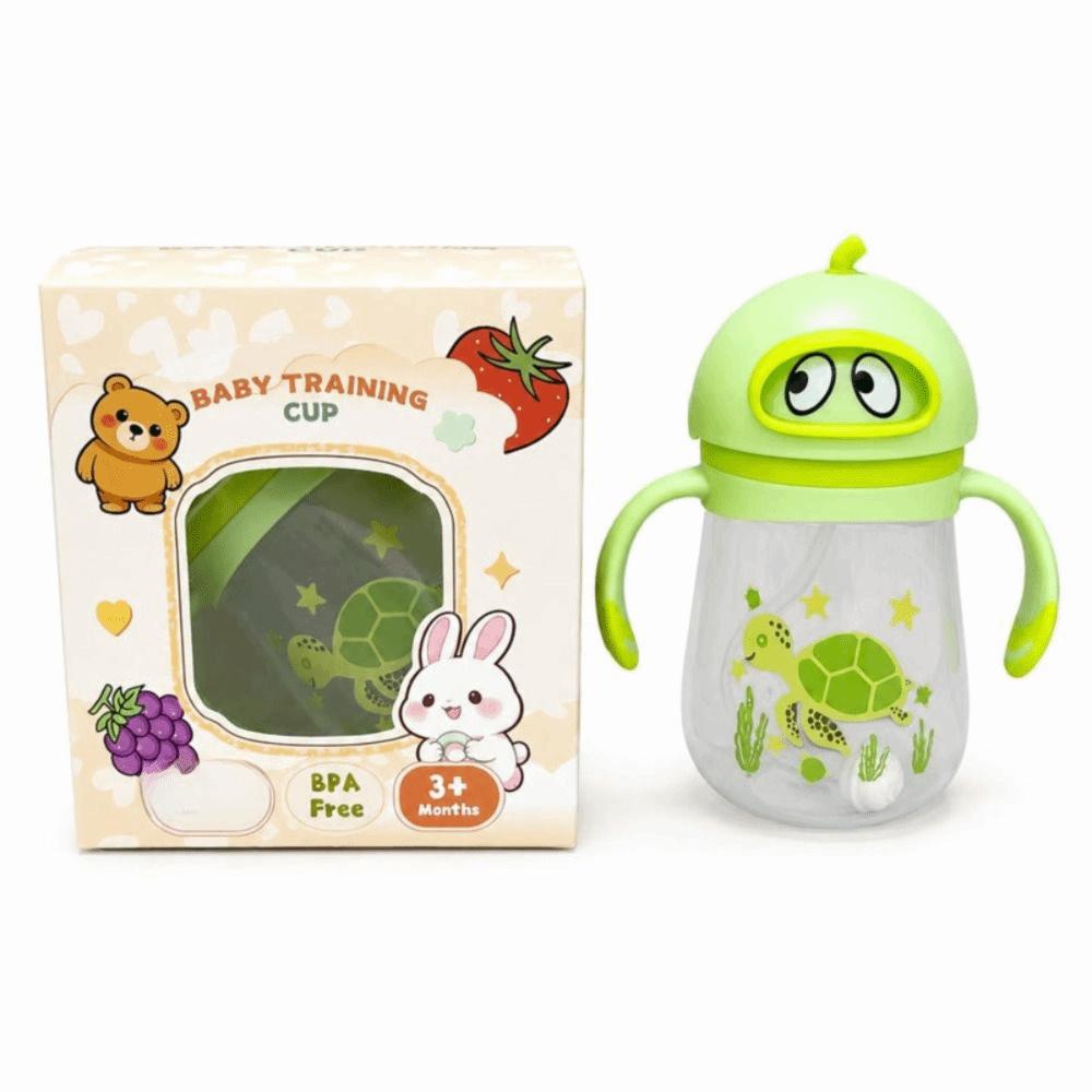 with Handles Baby Sippy Cup 300ML Baby Drinking Cup Cute Baby Training Cup Baby Transition Cup