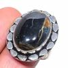 Tiger Eye Handmade 925 Sterling Silver Jewelry Ring Size 9 k2N27