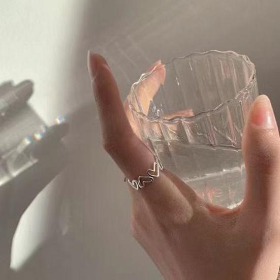 Кольцо на палец, полое покрытие, ювелирное изделие в форме сердца, регулируемое кольцо, подарок на день Святого Валентина