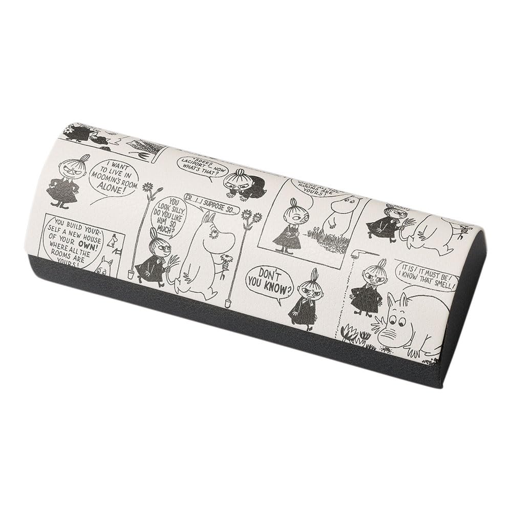 Pearl Moomin Little My Hard Eyeglass Case with Synthetic Magnetic and Microfiber Comic Perfect Gift for Day or Day Leather, Closure, Cloth, Unisex,