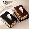 Solid Wood Japanese Rattan Tissue Box for Home Retro Tissue Box for Living Room and Restaurant High-end Coffee Table Tissue
