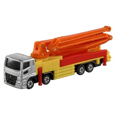 TAKARA TOMY Томика Длинный Тип Томика Нет. 127 Миниатюрная игрушечная модель грузовика с бетононасосом Mitsubishi Fuso Super Great