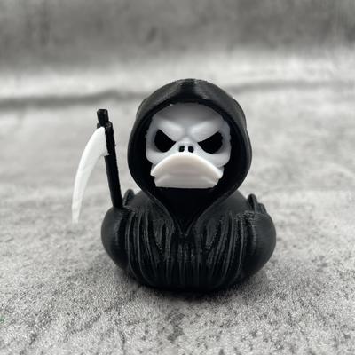 Мрачный Жнец Готическая Утка - Гаражный Набор, Уникальные Готические Подарки и Коллекционные Предметы, Оригинальные Украшения, Темная Сатанинская Злая Утка Фигурка для Декора Стола Дома