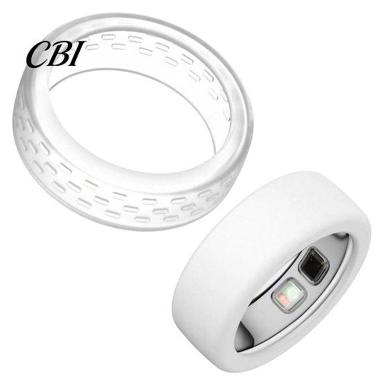 Outdoor Activity Ring Case 2 Pcs Silicone Protector for Oura Ring5, Ultra-Thin Smart Sleeve, Scuff Guard Scratch Resistant Waterproof All Round Daily