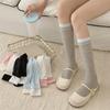 Summer Thin, Color-blocked, Patchwork Socks for Women, Two Pairs of Fake Calf Socks