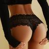 Women Sexy Lace Panties Bow Low-Rise Temptation Lingerie Female G String Transparent Underwear Embroidery Thong Intimates