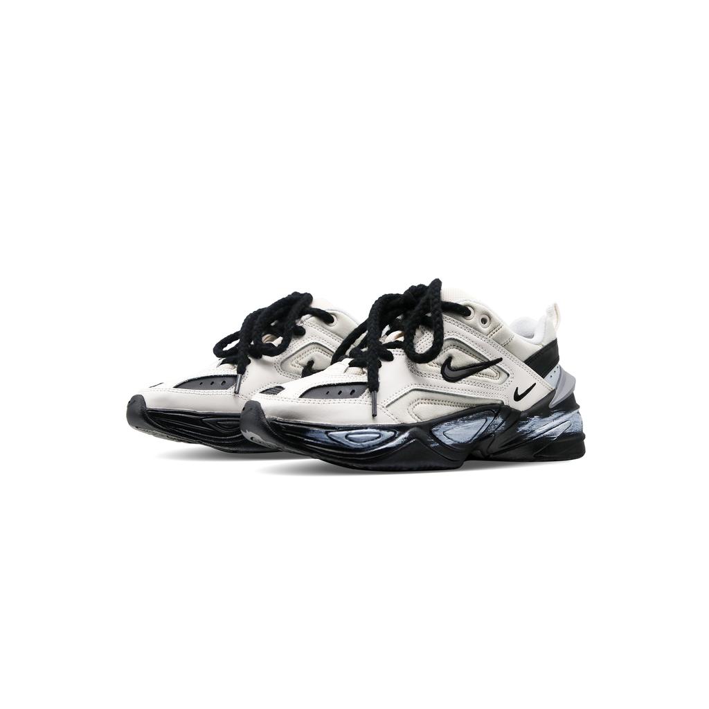 Nike M2K Нескользящие Износостойкие Низкие Массивные Кроссовки Женские Бежевый Белый Черный AO3108-001(Команда81-)