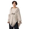 Afternoon Tea Living Stole JN28 Tartan Check Poncho / Afternoon Tea Original Tartans Beige