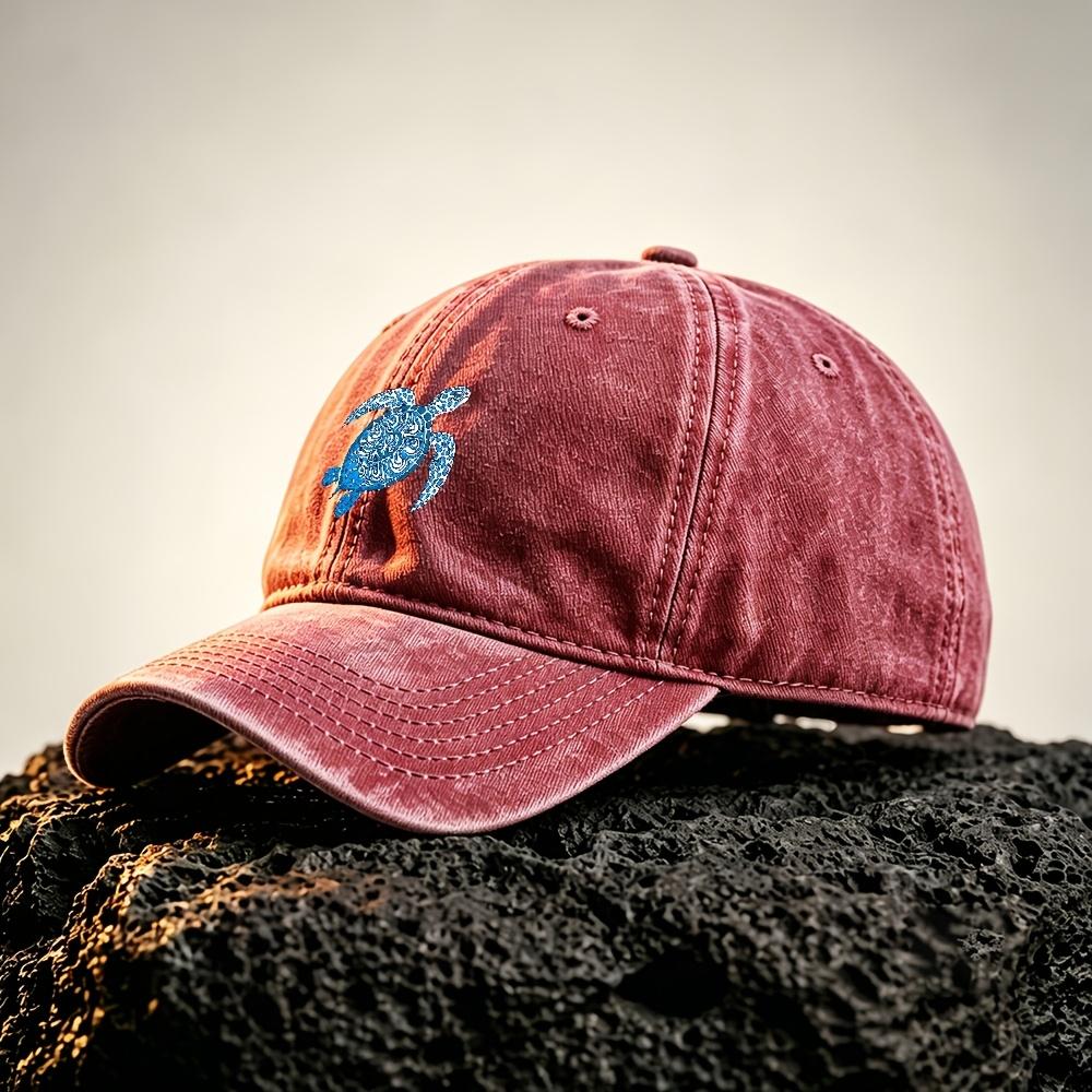 Blue Sea Turtle Pattern Stylish Baseball Cap for Outdoor Daily Wear Multiple Colors