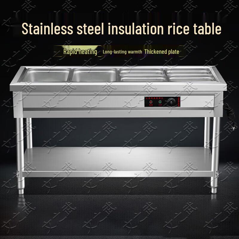 Wenzhiwu Commercial Stainless Steel Electric Food Warmer Bain Marie
