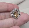Natural Citrine 925 Sterling Silver Ring: Handmade Boho Gemstone Jewelry
