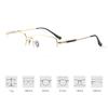 Redwood Temple Design Environment Protection Recyclable Glasses Frame Pure Titanium Half Frame Eyewear Business Elite Eyewear