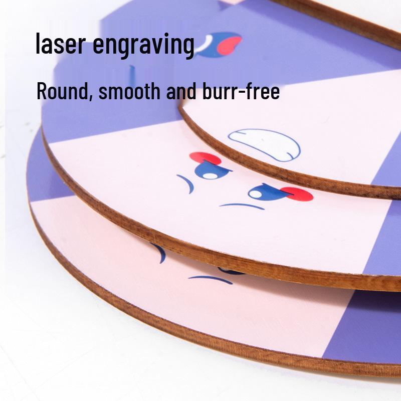 Деревянная игра-головоломка с вращающимся диском для изменения выражений лица для концентрации детей и раннего развития.